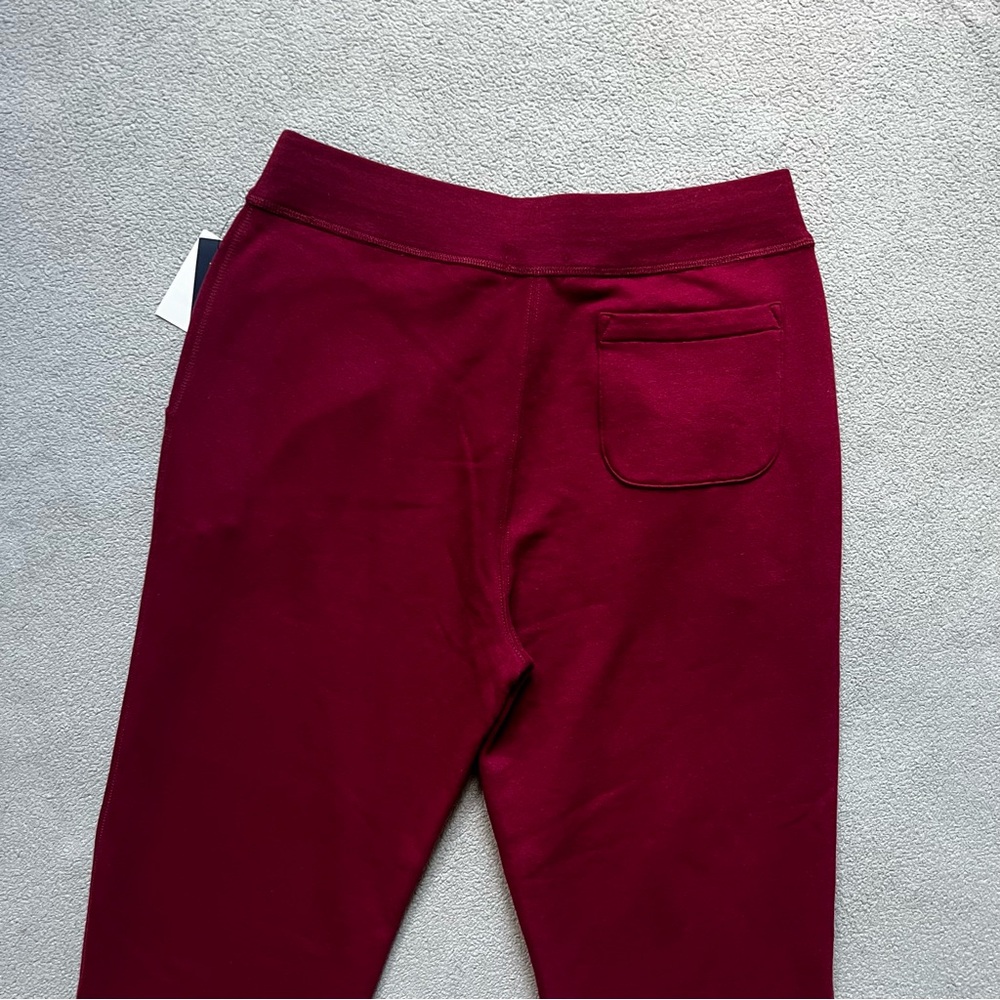 Polo Ralph Lauren Sweat Pants Mens Large Red Embroidered Pony Fleece Joggers - Picture 4 of 11